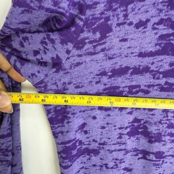 Women's Lightweight Burnout Hoodie Next Level Chic Soft Fabric Purple Size M - Picture 16 of 16